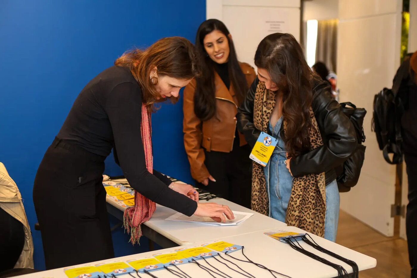 Participantes no credenciamento do Congresso Internacional da ABMeVeC